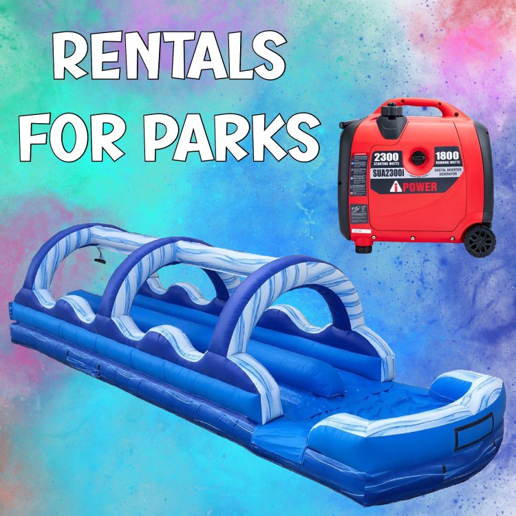 35’ Dual Lane Slip N Splash for Parks Package